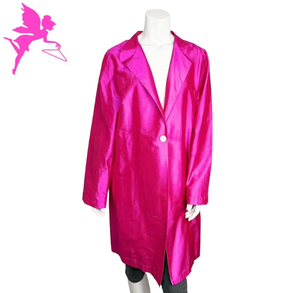 MARIKO Fuschia Slik Coat